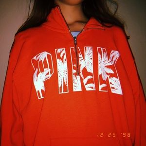 victoria secret cropped sweatshirt